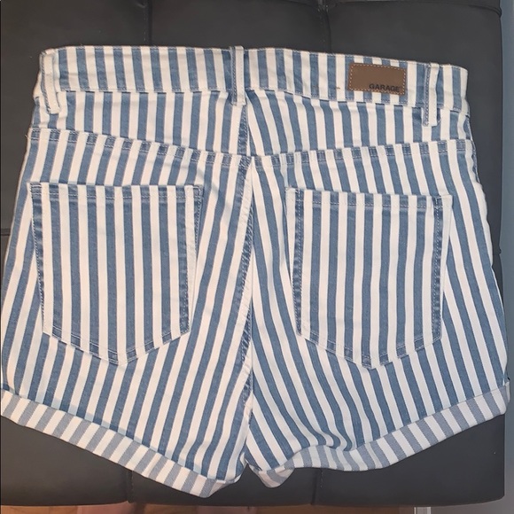 Blue and White striped shorts - Picture 2 of 2